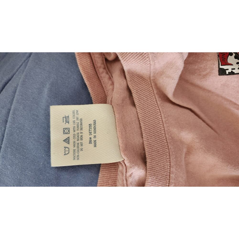 Simply Southern NC North Carolina Long Sleeve Pocket Pink Cow Print Large #598 - Picture 6 of 6